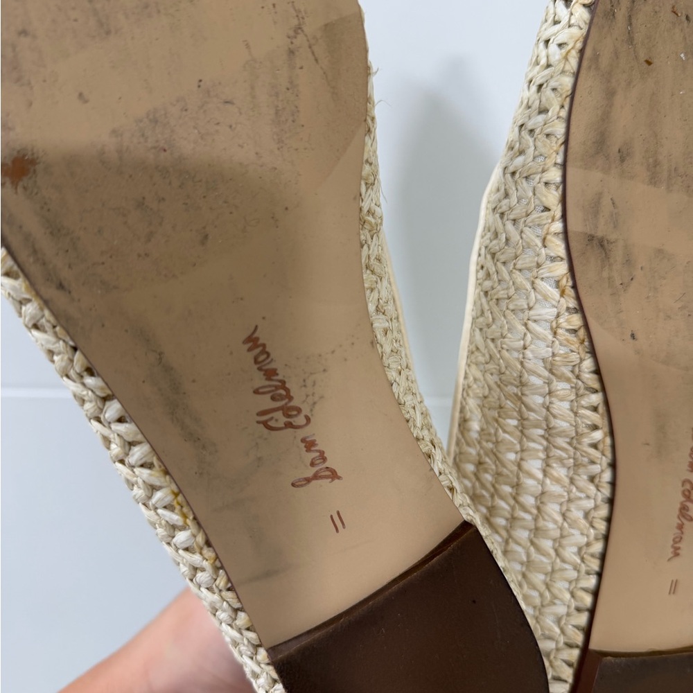 Sam Edelman Cream Woven Pointed Flats - Picture 5 of 6
